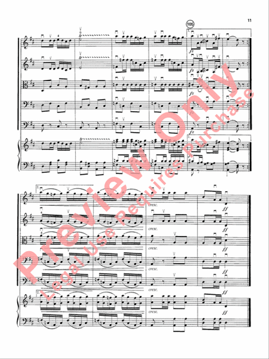 Carmen Suite String Orchestra scores gallery preview page 12