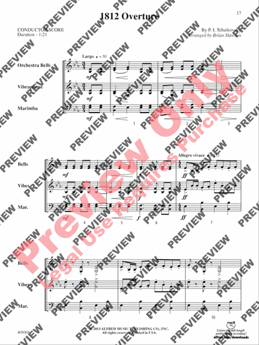 Classic Mallet Trios -- Tchaikovsky Small Ensemble scores gallery preview page 38