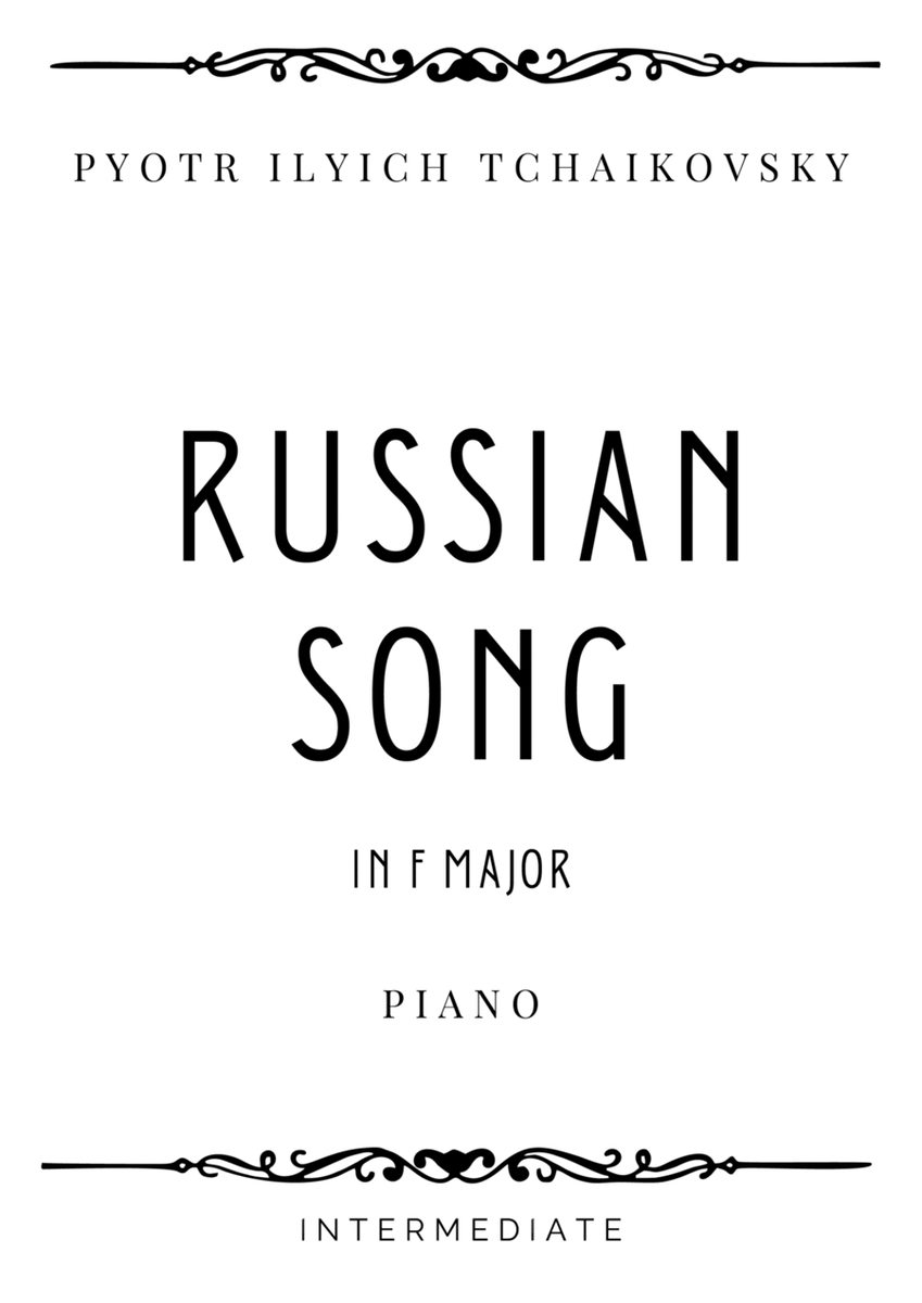 Tchaikovsky - Russian Song in F Major - Intermediate image number null