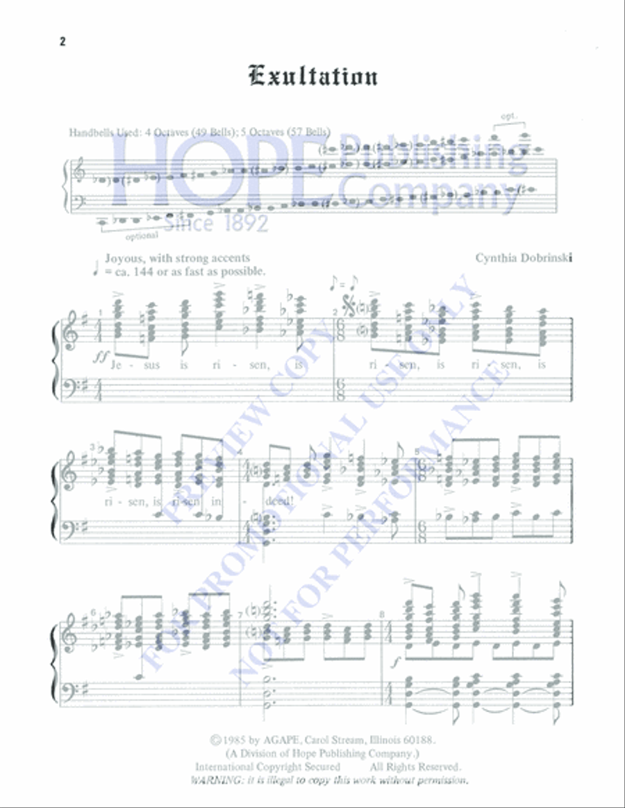Exultation 5-Octaves scores gallery preview page 2