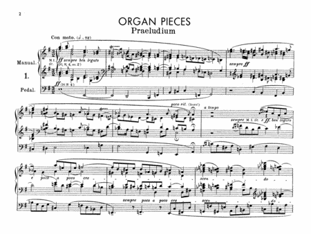 Organ Works, Op. 59