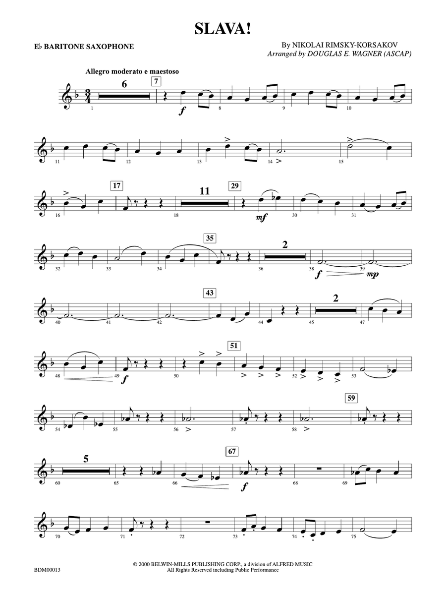 Slava: E-flat Baritone Saxophone