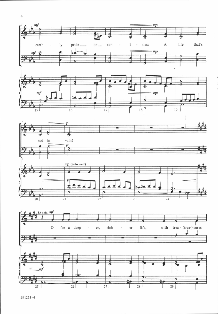 Prayer of My Heart Prayer of My Heart 4-Part scores gallery preview page 3