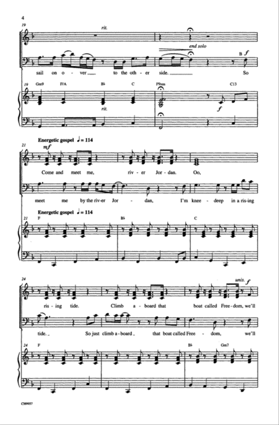 River Jordan River Jordan Choir scores gallery preview page 3