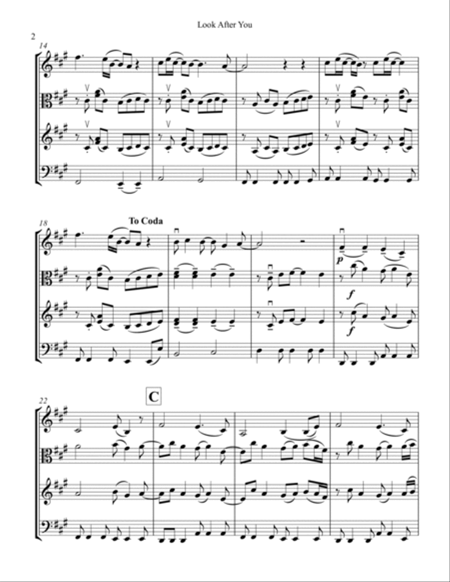 Look After You String Trio scores gallery preview page 2