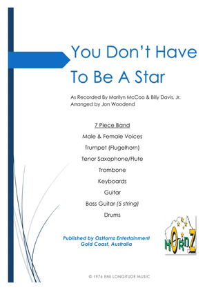 Book cover for You Don't Have To Be A Star (to Be In My Show)
