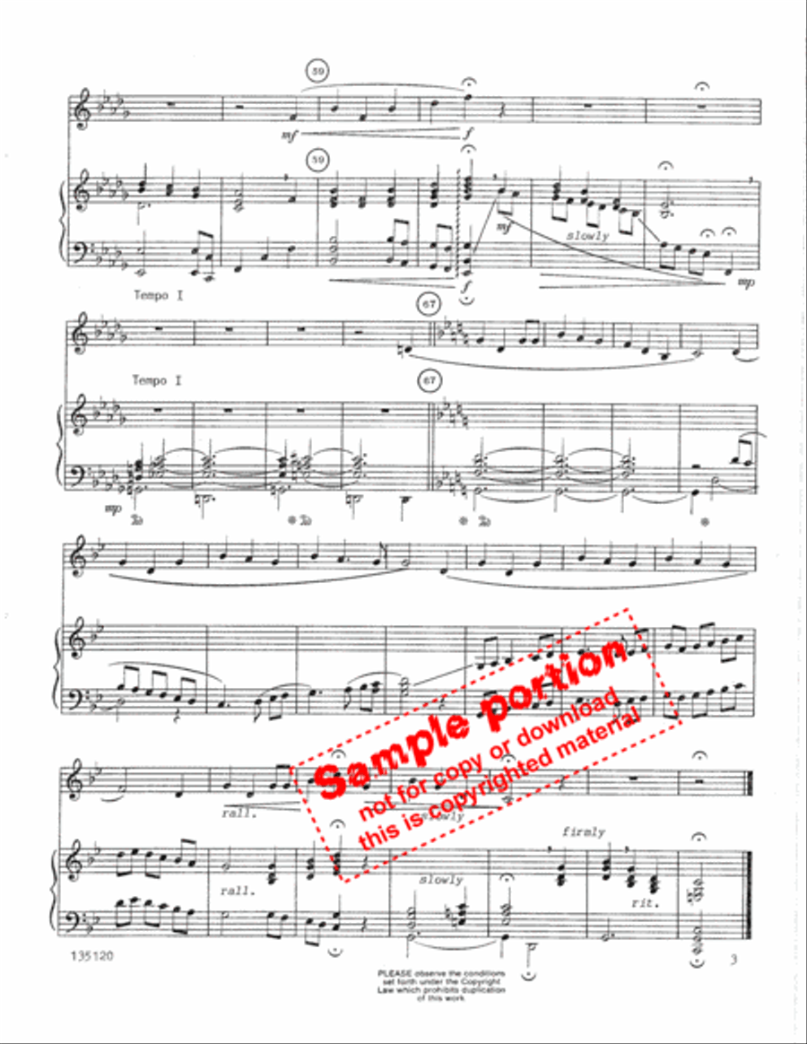 I Wonder As I Wander Flute scores gallery preview page 4