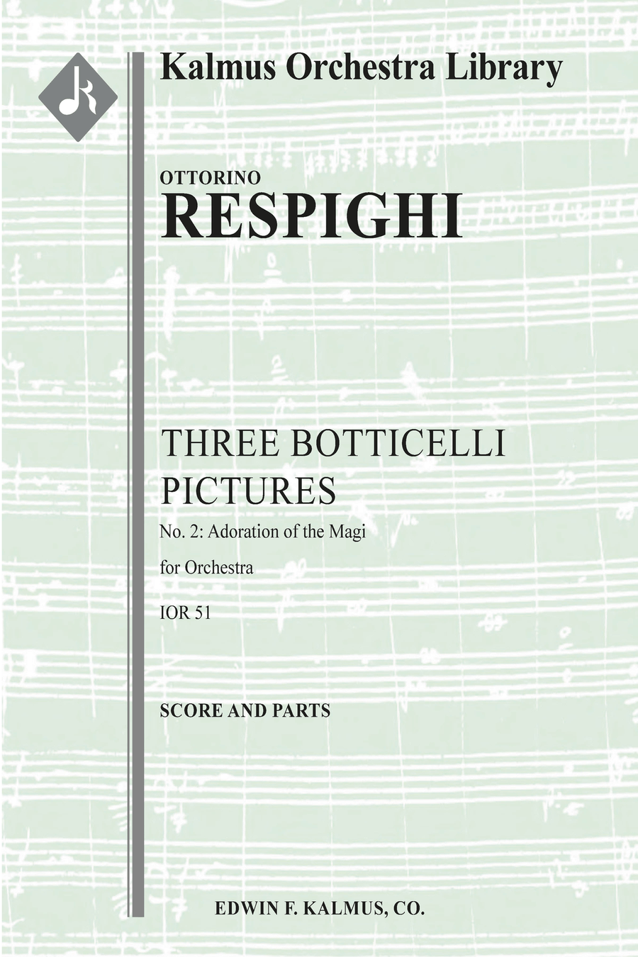 Three Botticelli Pictures (Botticelli Triptych): No. 2, Adoration of the Magi (L'Adorazione dei Magi) Concert Band scores gallery preview page 1