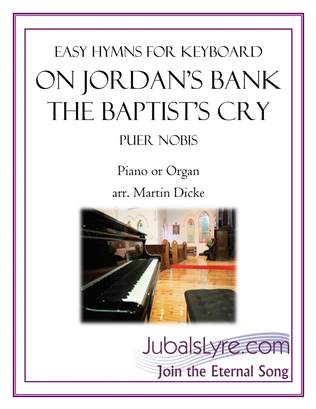 Book cover for On Jordan's Bank the Baptist's Cry (Easy Hymns for Keyboard)