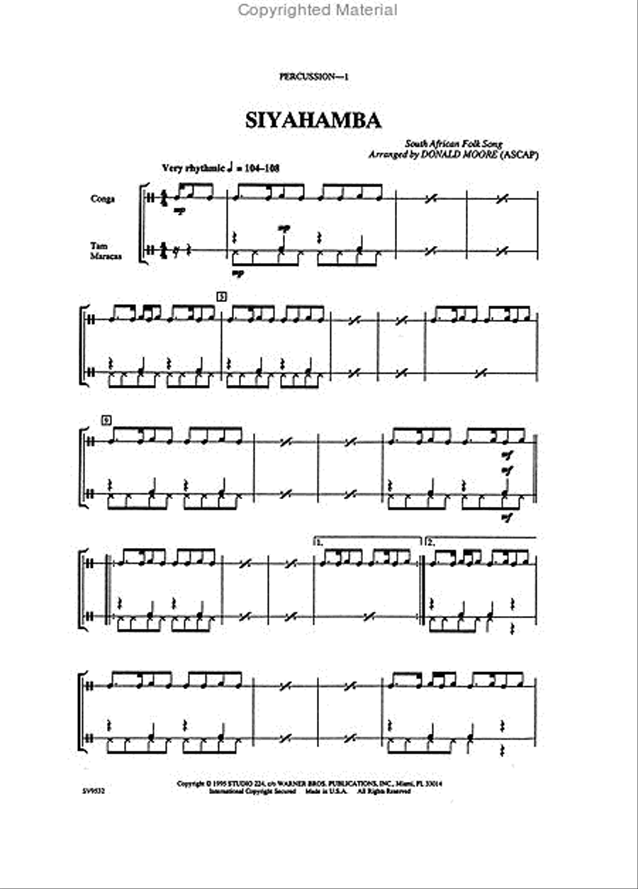 Siyahamba 2-Part scores gallery preview page 4