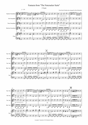 Trepak (Fantasia from Nutcracker) for Saxophone Quartet