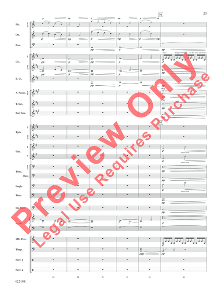 Man of Steel, Suite from Concert Band scores gallery preview page 24