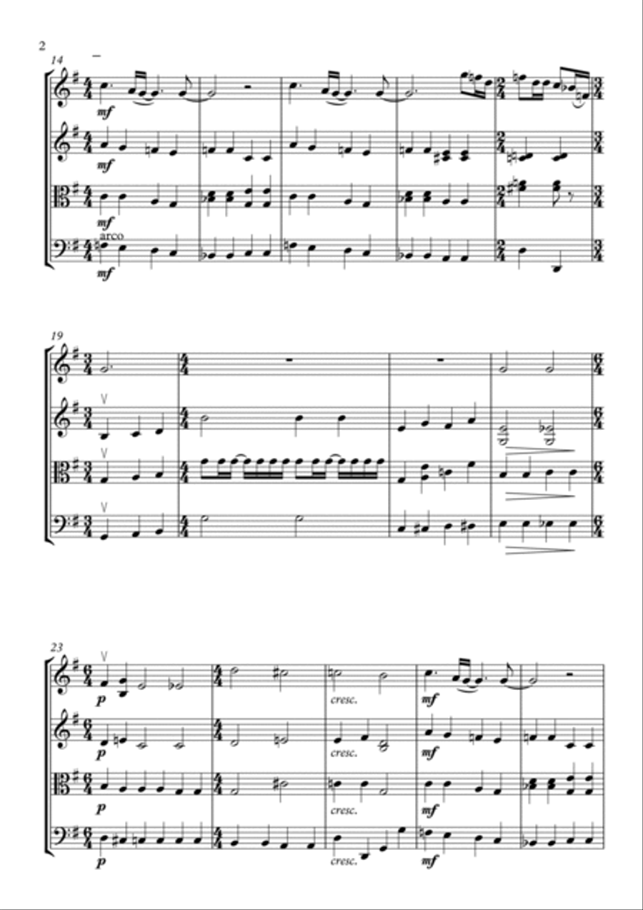 Blackbird Blackbird String Quartet scores gallery preview page 2