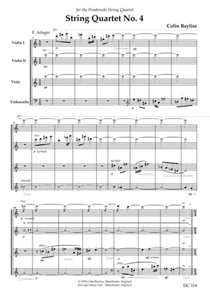 String Quartet No 4 (Score)