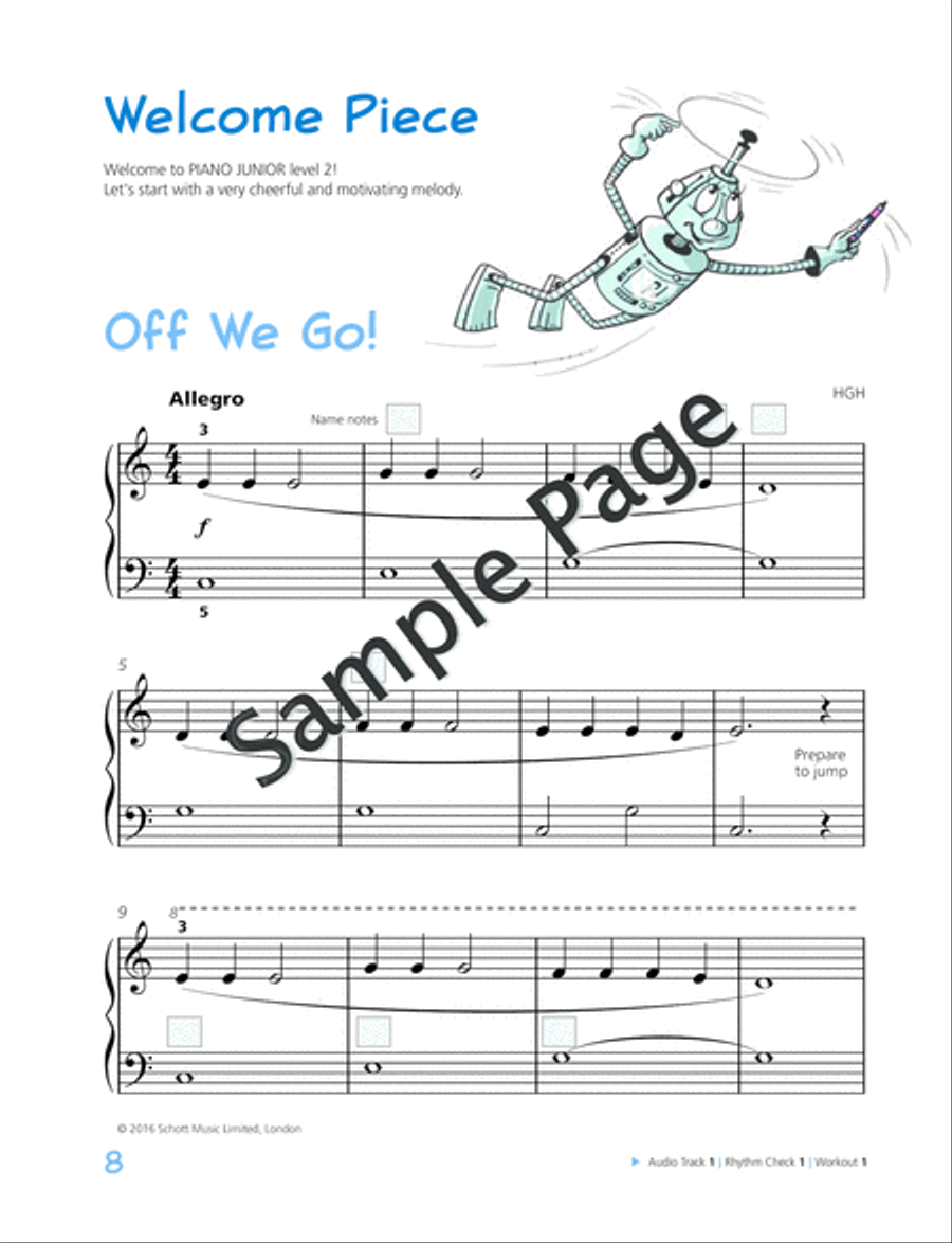 Piano Junior: Lesson Book 2 Piano Method scores gallery preview page 9