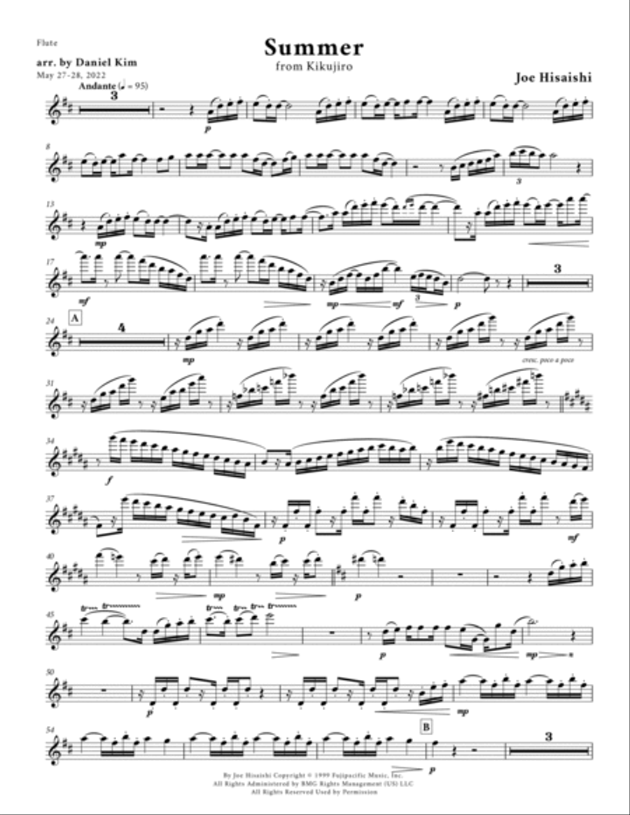 Summer Flute scores gallery preview page 6