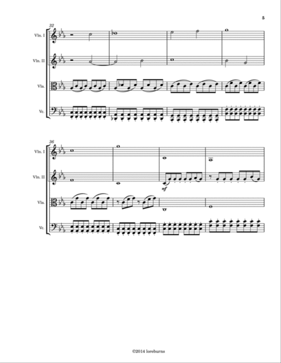 This Is Gallifrey: Our Childhood. Our Home String Quartet scores gallery preview page 5