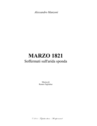 MARZO 1821 - Soffermati sull'arida sponda - A. Manzoni