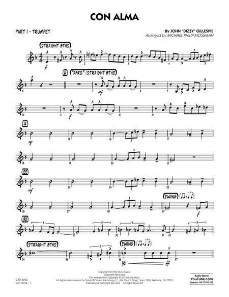 Con Alma (arr. Michael Mossman) - Part 1 - Trumpet