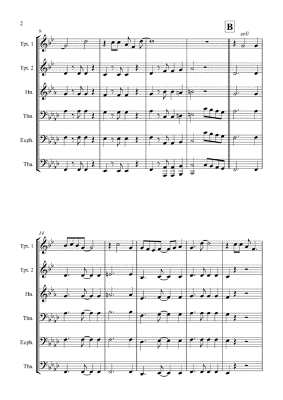 Hawaii Five-O Theme Euphonium scores gallery preview page 2