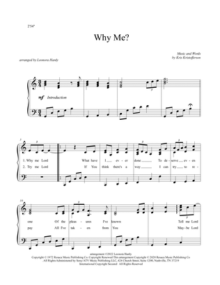 Book cover for Why Me? (why Me, Lord?)