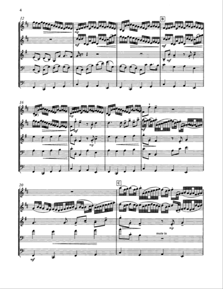 Kanon - Full Score Brass Ensemble scores gallery preview page 2