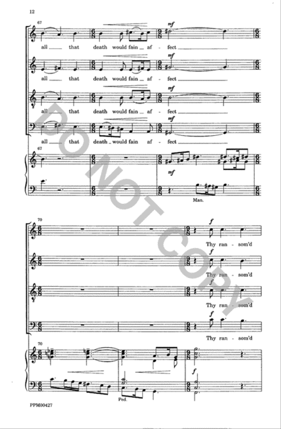 Light's Glittering Morn 4-Part scores gallery preview page 13