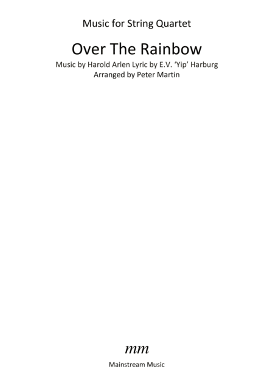 Over The Rainbow (from The Wizard Of Oz) String Quartet scores gallery preview page 2