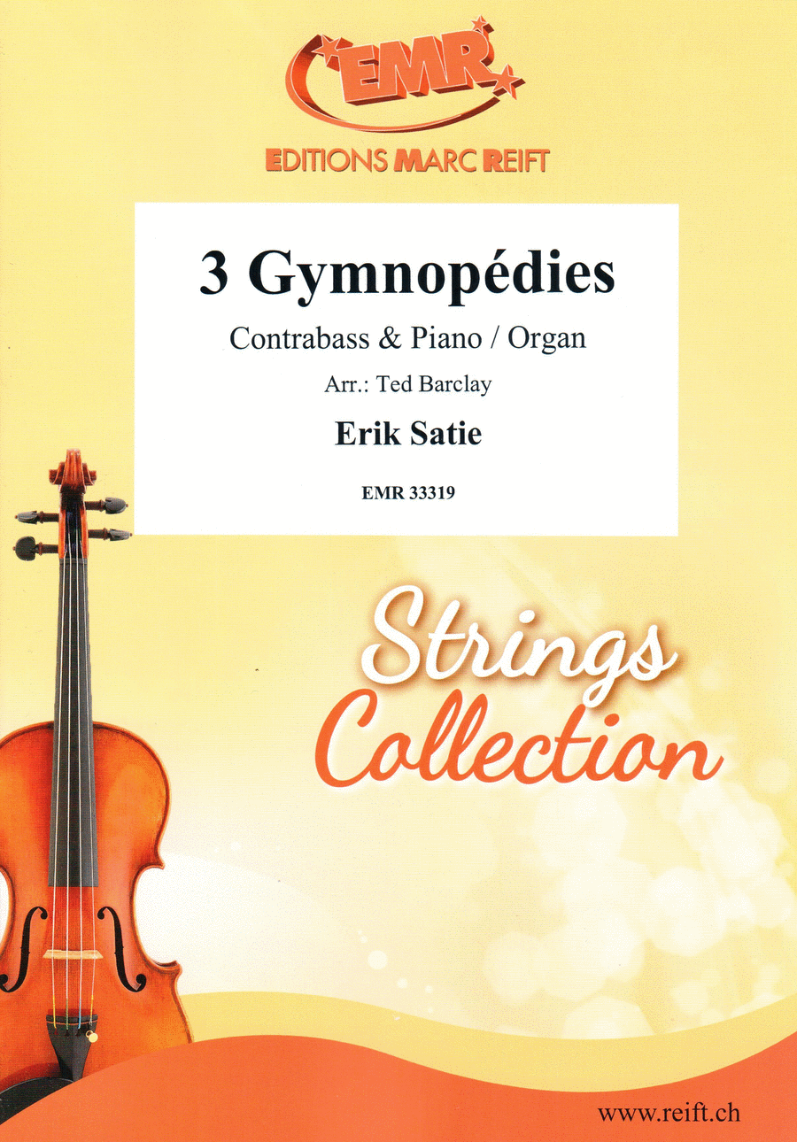 3 Gymnopedies Double Bass scores gallery preview page 1