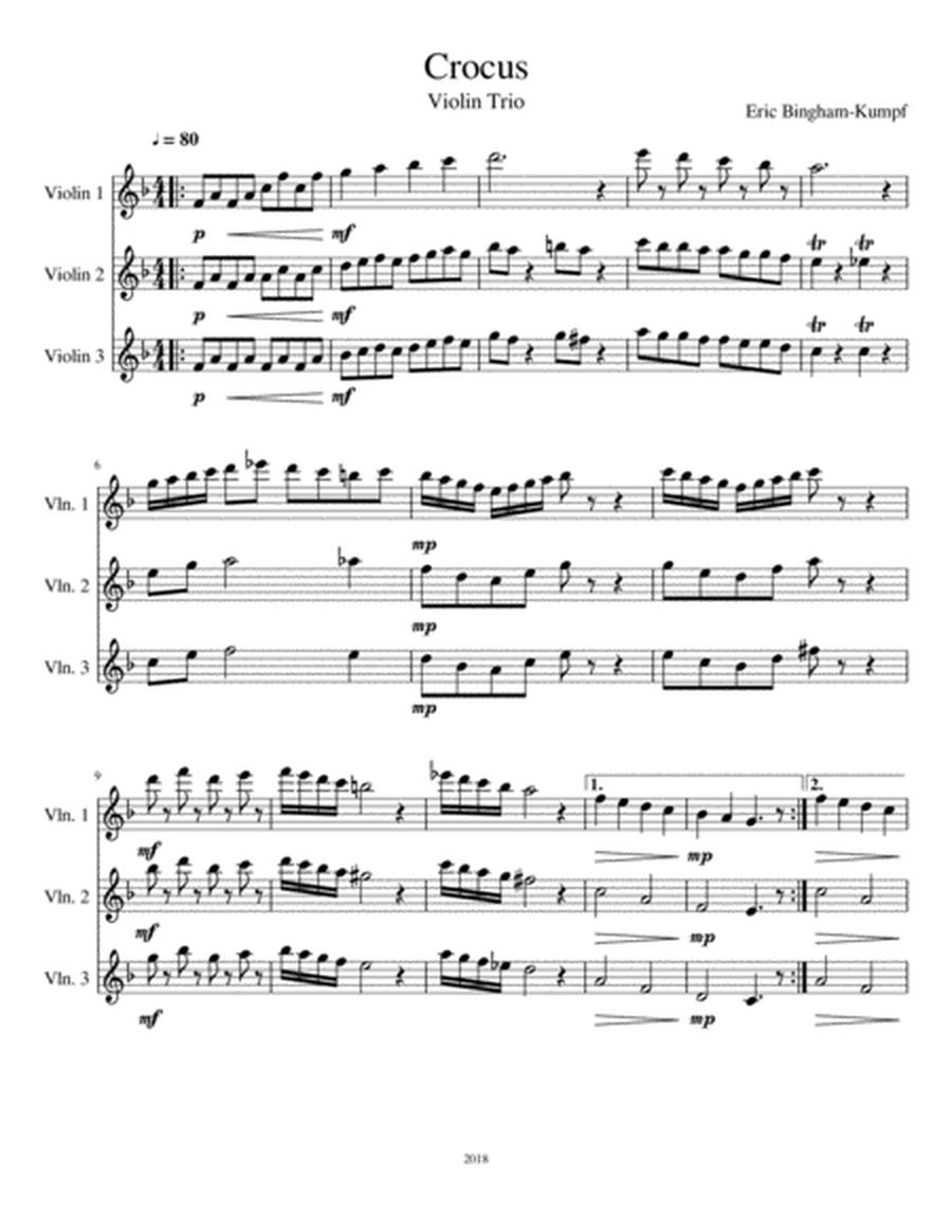 Crocus (Violin Trio) image number null