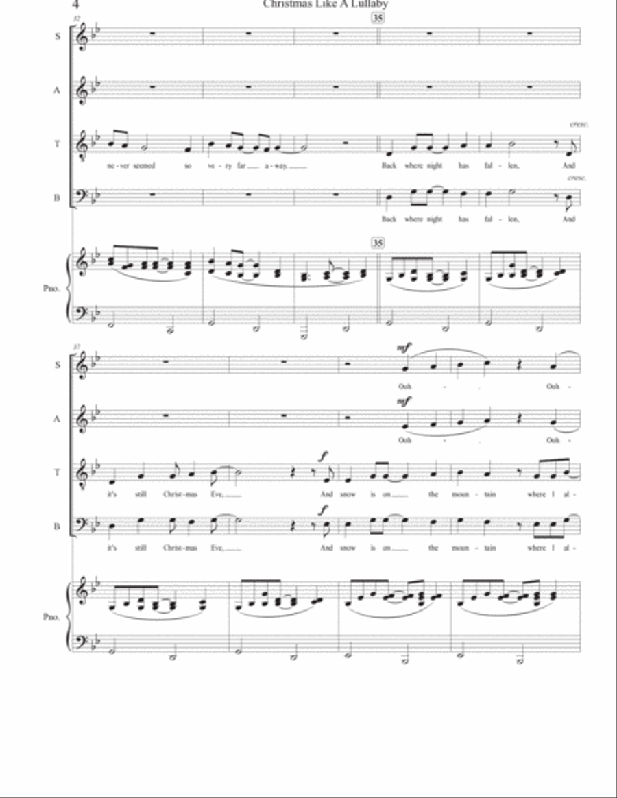 Christmas Like A Lullaby Christmas Like A Lullaby 4-Part scores gallery preview page 4