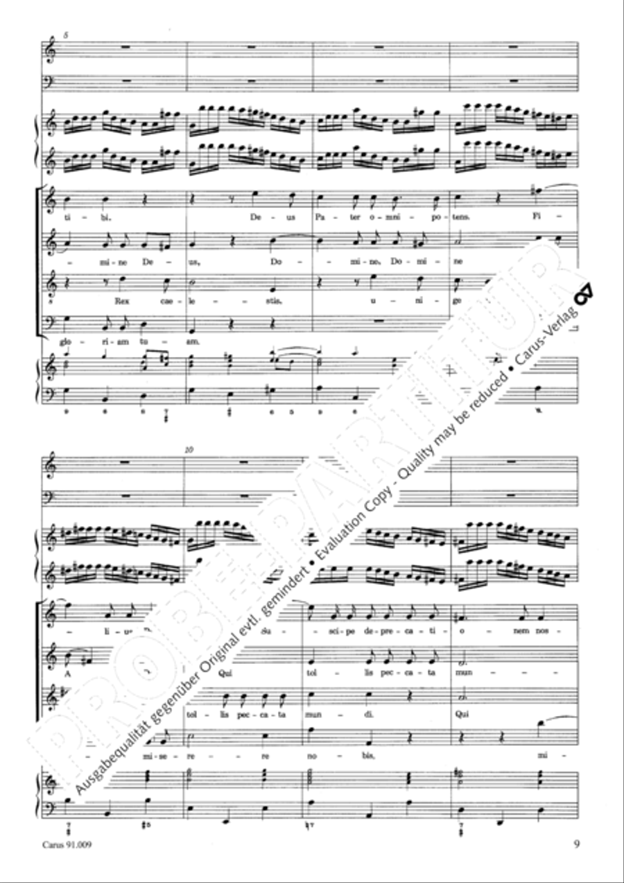 Missa Sancti Gabrielis 4-Part scores gallery preview page 12