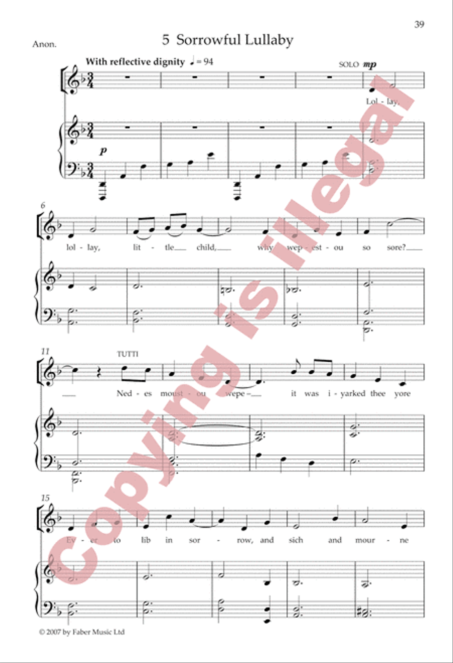 Winter Lullabies (Choral Score) SA scores gallery preview page 21