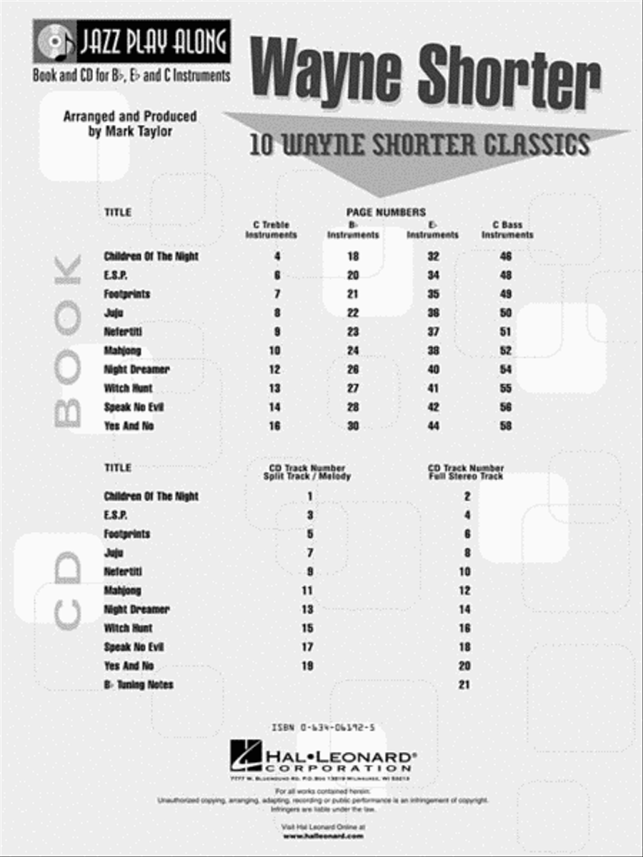 Wayne Shorter Wayne Shorter CD scores gallery preview page 3
