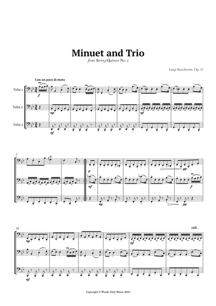 Minuet by Boccherini for Tuba Trio image number null