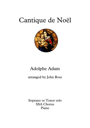 Book cover for Cantique de Noël (Soprano or Tenor solo, SSA, Piano)