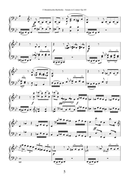 Mendelssohn-Bartholdy—Sonata in G minor Op.105