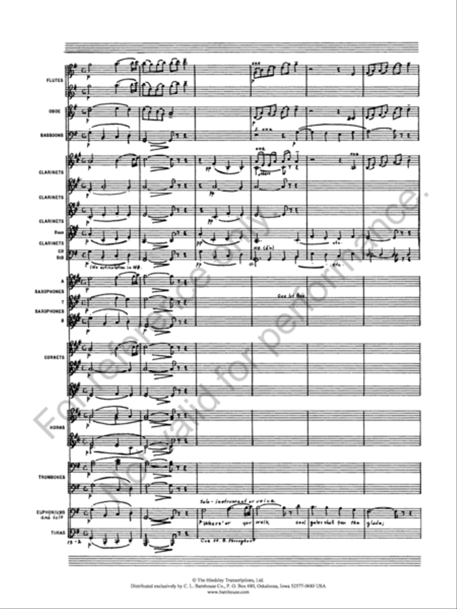 Where'er You Walk Where'er You Walk Concert Band scores gallery preview page 4