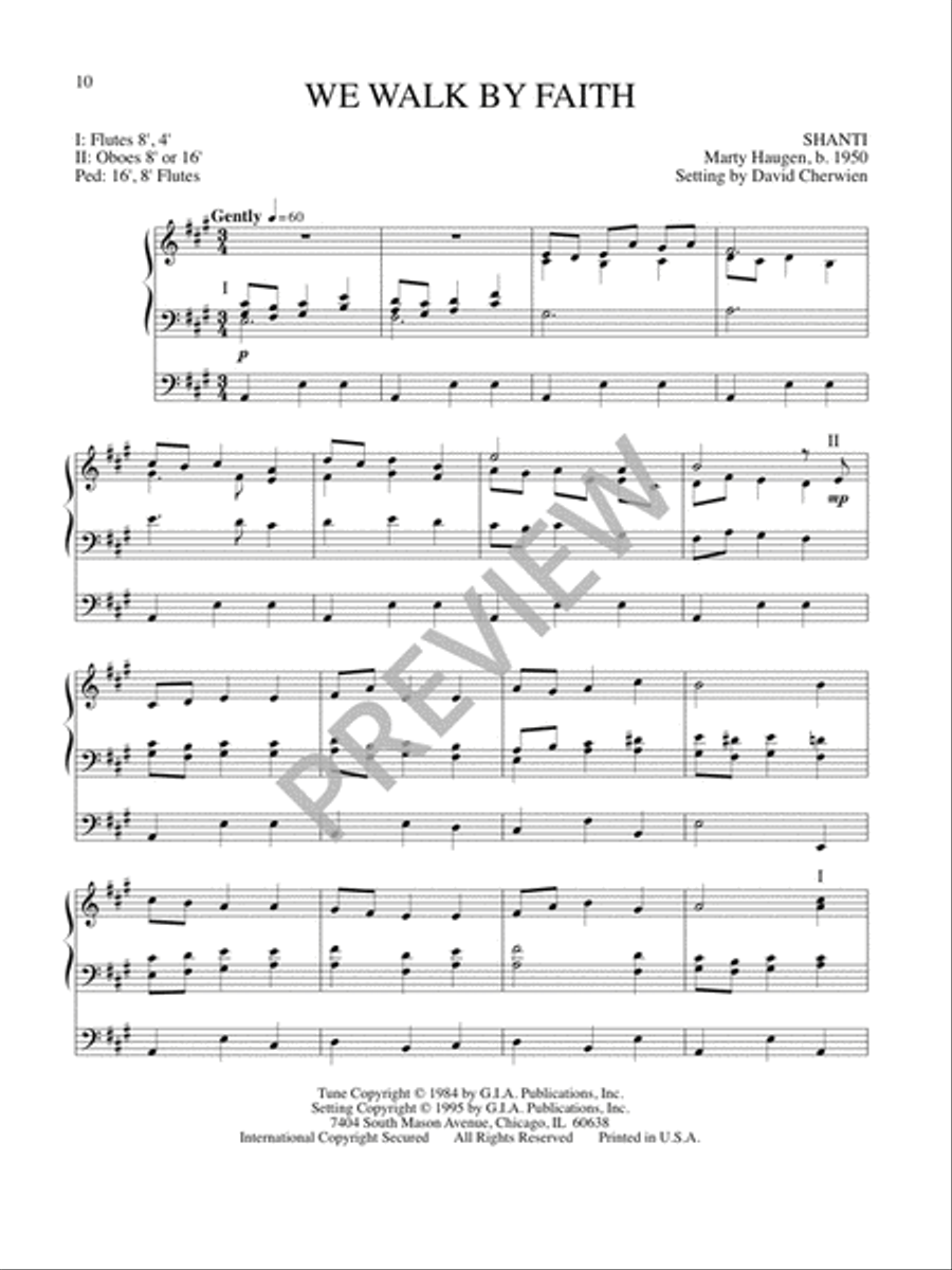 Six Organ Preludes on Hymntunes by Marty Haugen, Jeremy Young, and Skinner Chavez-Melo Organ scores gallery preview page 12