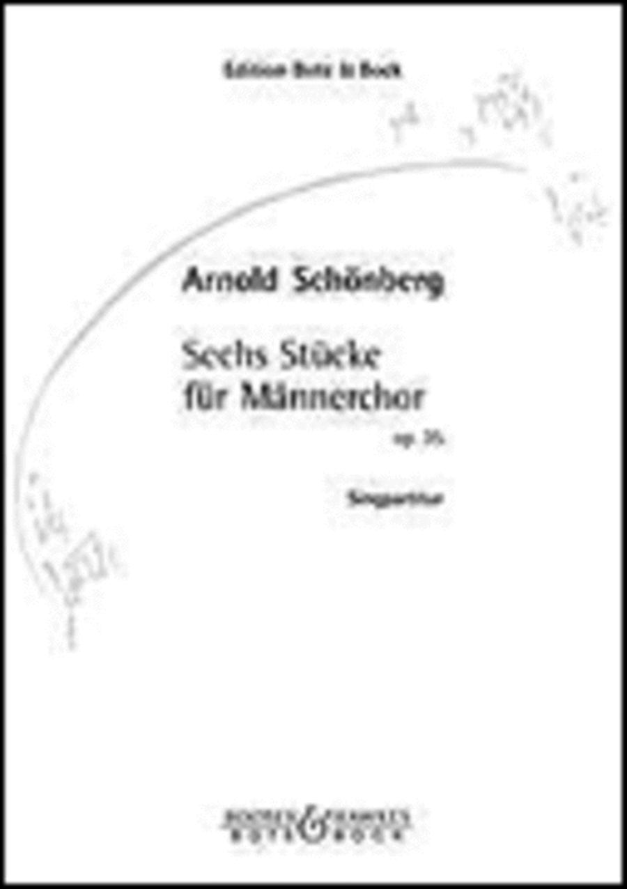 Sechs Stucke fur Mannerchor, Op. 35 TTBB scores gallery preview page 1
