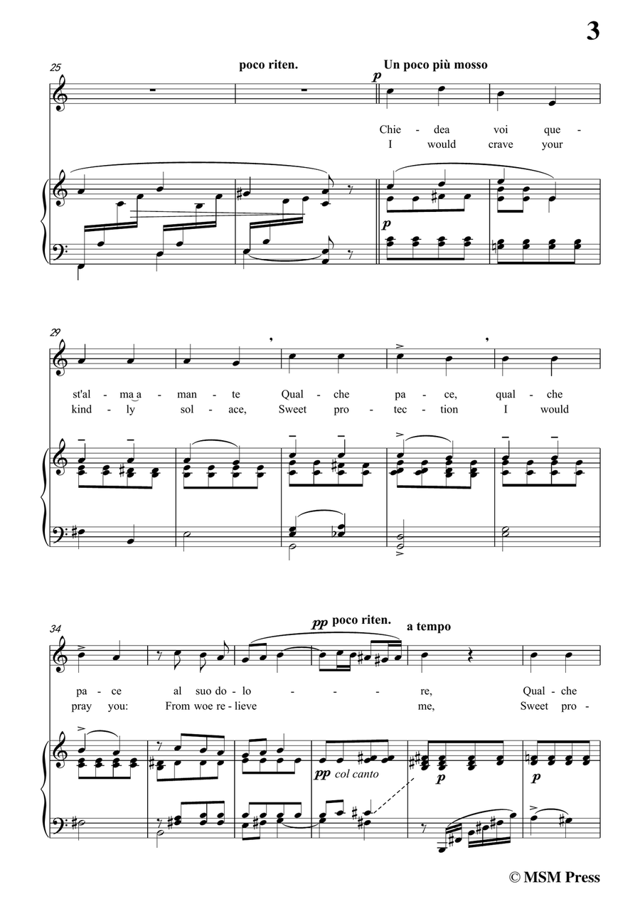 Caldara-Selve amiche,ombrose piante,in a minor,for Voice and Piano Piano, Vocal scores gallery preview page 5