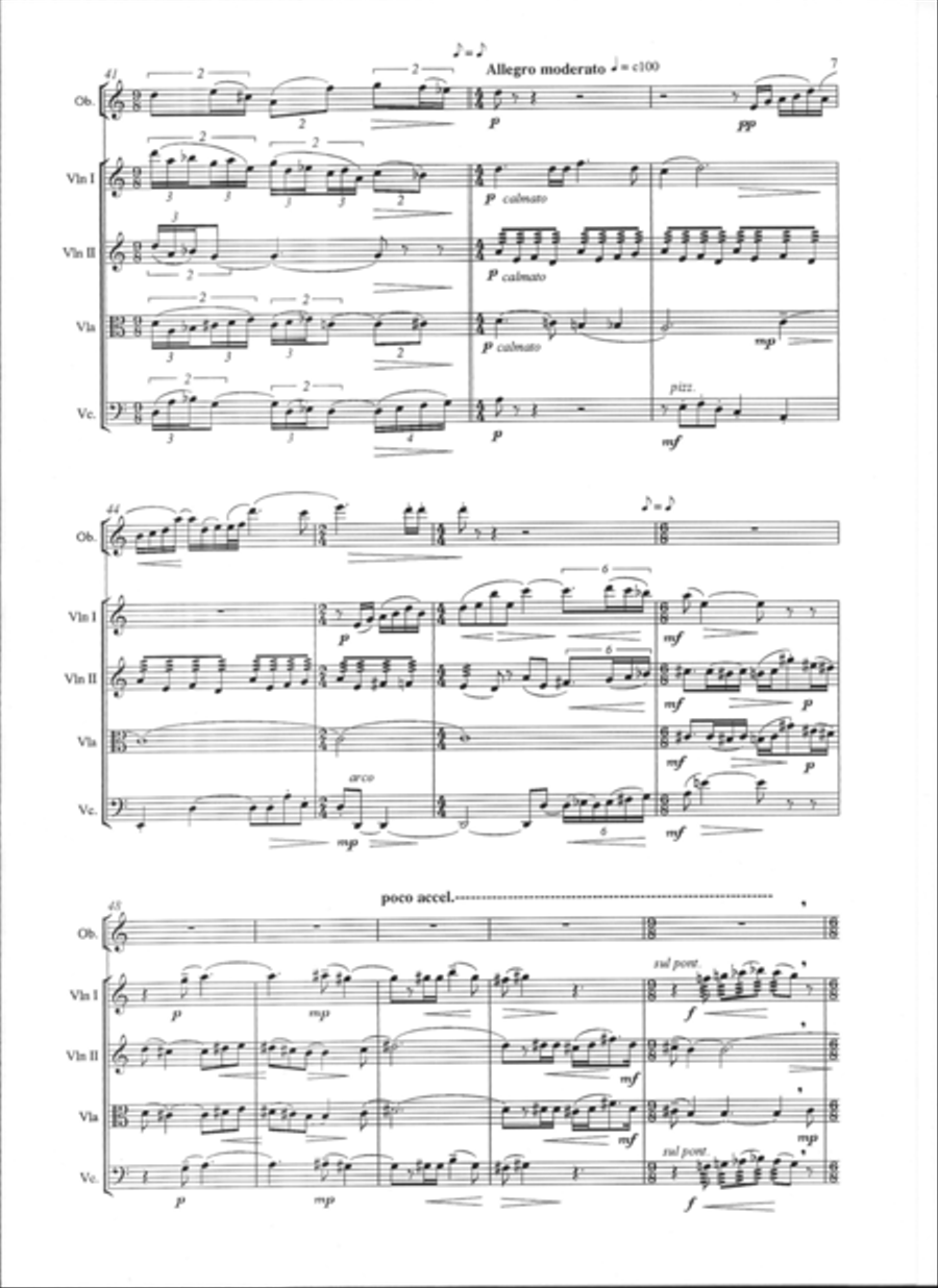 Fantasy Quintet Oboe scores gallery preview page 3