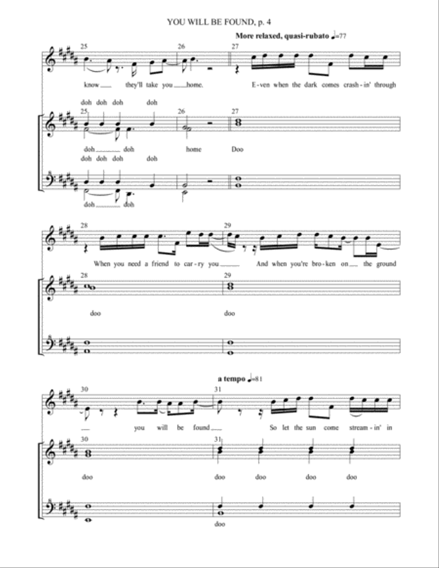 You Will Be Found SSAA scores gallery preview page 4