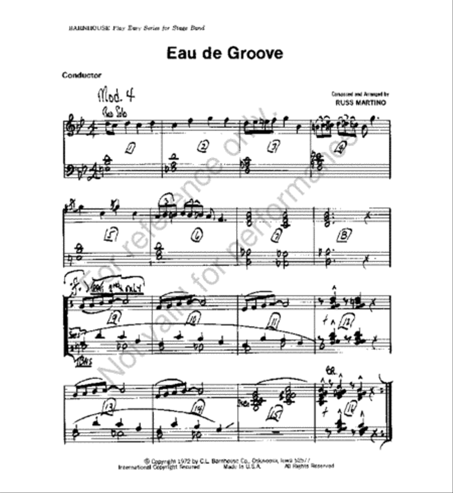Eau de Groove Eau de Groove Jazz Ensemble scores gallery preview page 2