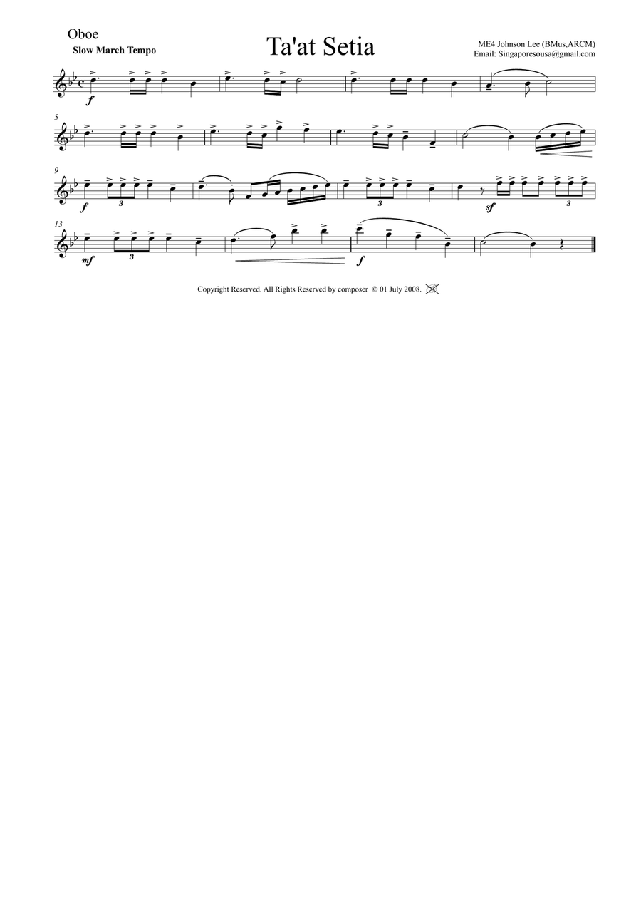 TAAT SETIA TAAT SETIA Concert Band scores gallery preview page 6