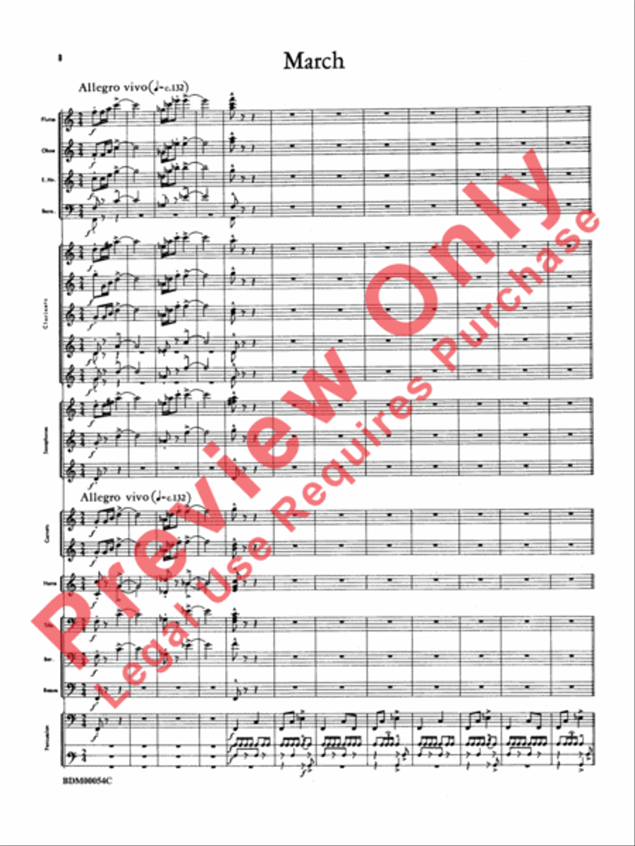 Symphonic Suite Concert Band scores gallery preview page 11