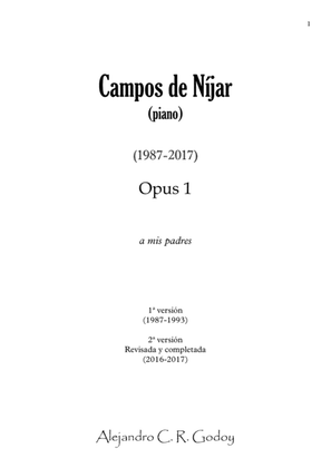 Campos de Níjar, Op.1 - I. Los Cármenes ('Al amanecer') (2017)