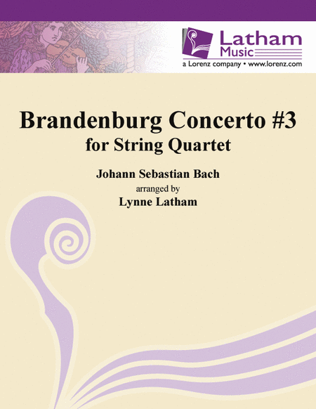 Brandenburg Concerto #3 for String Quartet (Johann Sebastian Bach)