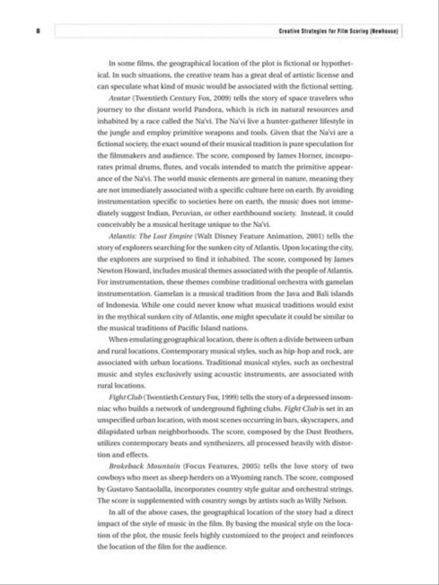 Creative Strategies in Film Scoring Collection / Songbook scores gallery preview page 9