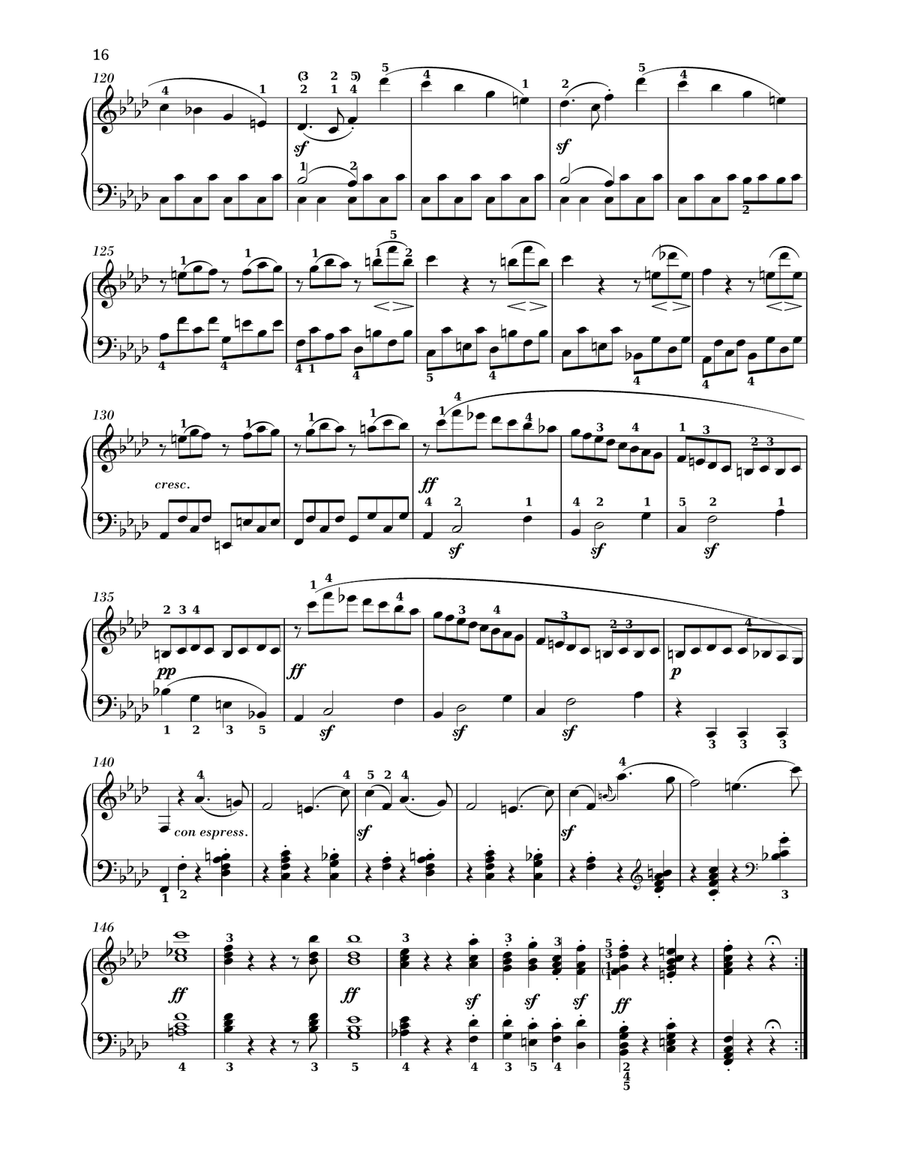 Piano Sonata No. 1 In F Minor, Op. 2, No. 1 Piano Solo scores gallery preview page 5